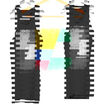 Half Colombia Nigeria Flag Colombian Nigerian Pride Roots Tank Top | Mazezy
