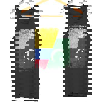 Half Colombia Pakistan Flag Colombian Pakistani Pride Roots Tank Top | Mazezy