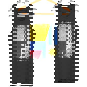 Half Colombia Uruguay Flag Colombian Uruguayan Pride Roots Tank Top | Mazezy