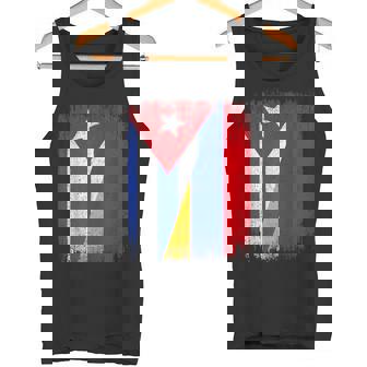 Half Cuba Armenia Flag Cuban Armenian Pride Roots Tank Top | Mazezy