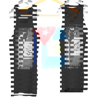 Half Cuba Guatemala Flag Cuban Guatemalan Pride Roots Tank Top | Mazezy