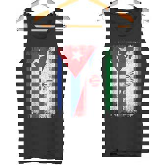 Half Cuba Iran Flag Cuban Iranian Pride Roots Tank Top | Mazezy