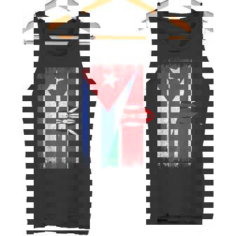 Half Cuba Kenya Flag Cuban Kenyan Pride Roots Tank Top | Mazezy