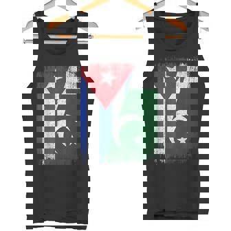Half Cuba Pakistan Flag Cuban Pakistani Pride Roots Tank Top | Mazezy