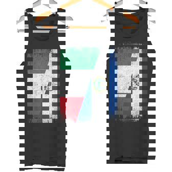 Half Italy El Salvador Flag Italian Salvadoran Pride Roots Tank Top | Mazezy