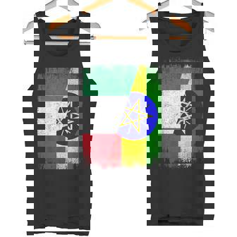 Half Italy Ethiopia Flag Italian Ethiopian Pride Roots Tank Top | Mazezy