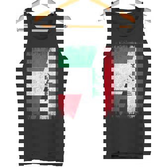 Half Italy Iraq Flag Italian Iraqis Pride Roots Tank Top | Mazezy