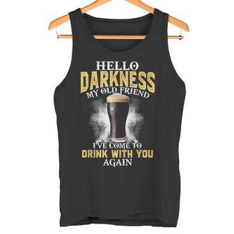 Hallo Dunkelheit Mein Alter Freund Ich Bin Gekommen Um Mit Dir Zu Trinken Tank Top - Geschenkecke