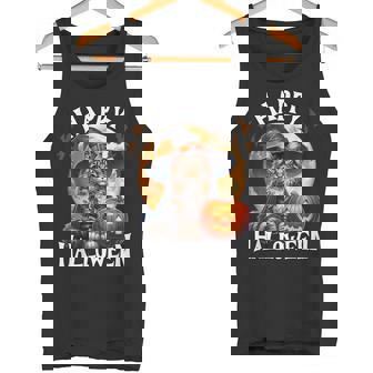 Halloween Maine Coon Cat Witch Costume Halloween Cat Tank Top | Mazezy