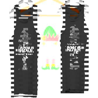 The Handyman Elf Family Matching Group Christmas Ugly Pajama Tank Top | Mazezy