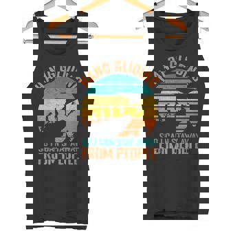 Hang Gliding So i Can Stay Away From People Hang Glider Tank Top | Mazezy