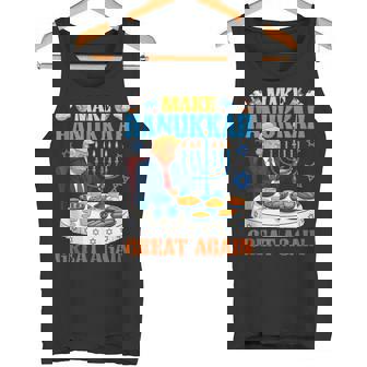 Make Hanukkah Great Again Trump Menorah Chanukah Pajamas Tank Top Tank Top | Mazezy