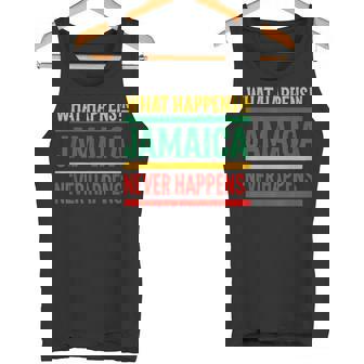 What Happens In Jamaica Vacation Tank Top | Mazezy