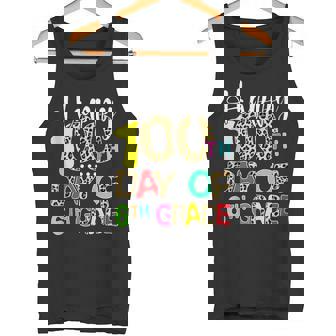 Happy 100th Day Of 6th Grade Leopard Print Teachers Students Tank Top Tank Top | Mazezy