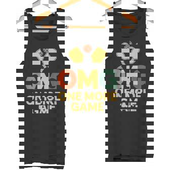 Hardcore Pickleball Fun OMG One More Game Lovers Tank Top | Mazezy