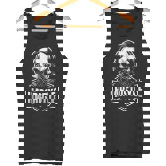 Hardstyle Skull Gas Mask & Bass Power Tank Top | Mazezy