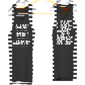 I Have Puffy ニップル 面白い言葉 皮肉なユーモア ノベルティ タンクトップ - Kawaiitshirt