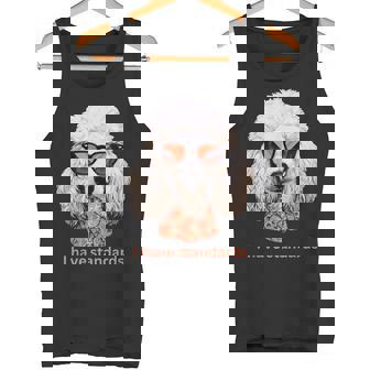 I Havetandardsファニースタンダードプードル愛好家デザイン タンクトップ - Kawaiitshirt