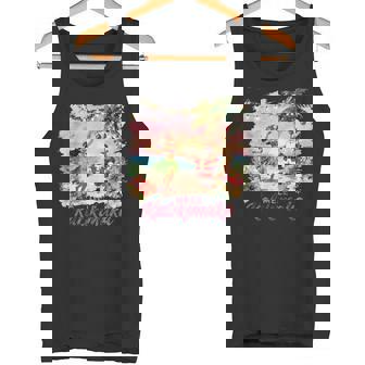 Hawaiian Cocktail Party Santa Turtle Beach Mele Kalikimaka Tank Top | Mazezy