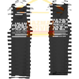 Hazmat Driver Retro Sunrise Tank Top | Mazezy