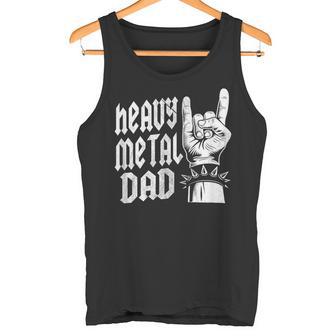 Heavy Metal Dad Rocks Rockhand Devilaludo Día Del Padre Camiseta sin mangas - Regaloses