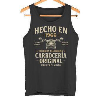 Hecho En 1966 60 Años Cumpleaños Moto Biker Hombre Motero Camiseta sin mangas - Regaloses