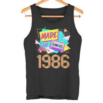 Hecho En 1986 36 Años Retrointage 80S 36 Cumpleaños Camiseta sin mangas - Regaloses