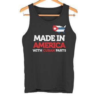 Hecho En América Con Piezas Cubanas Cuba Usa Manga Larga Camiseta sin mangas - Regaloses