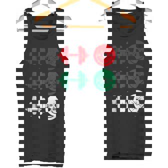 Ho Ho Ho Dumbbell Christmas Weightlifting Gym Workout Tank Top Tank Top | Mazezy