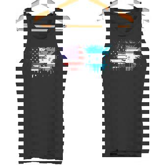 Honduras & USA Together Half American Half Honduran Tank Top | Mazezy