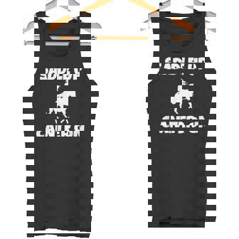 Horse Lover Saddle Up Canter On Horseback Riding Tank Top | Mazezy