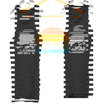 Horse Radish Illustration On Vintage Sunset Horseradish Tank Top | Mazezy