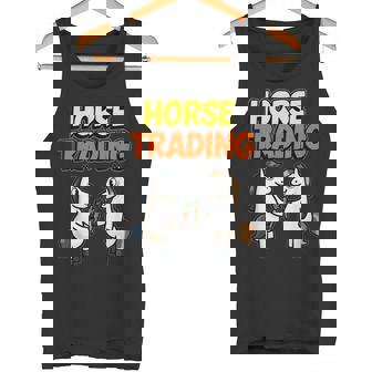 Horse Trading Bargaining Negotiate Politics Business Tank Top | Mazezy