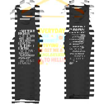 Humor Online Debate Scholarship To Hell Sarcasm Tank Top Tank Top | Mazezy