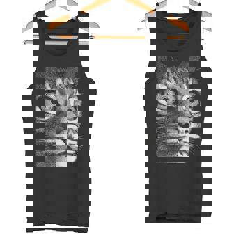 Hypnotic Cats Weird Eyes Horror Weirdcore Spooky Halloween Tank Top Tank Top | Mazezy