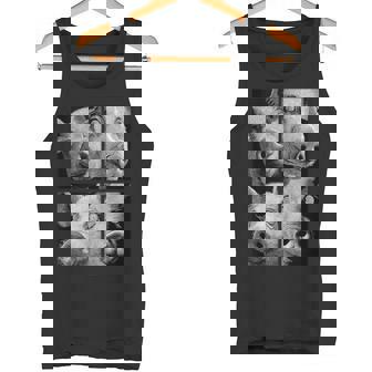 Hypnotic Pigs Weird Eyes Horror Weirdcore Spooky Halloween Tank Top Tank Top | Mazezy