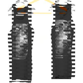 Hypnotic Pit Bull Weird Eyes Weirdcore Spooky Halloween Dog Tank Top Tank Top | Mazezy