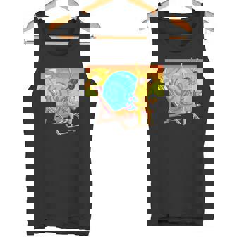 Iced Coffee Snail Sunset Beach Hawaiian Tank Top | Mazezy