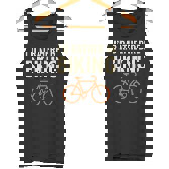 I'd Rather Be Biking Cyclist Graphic Tank Top Tank Top | Mazezy
