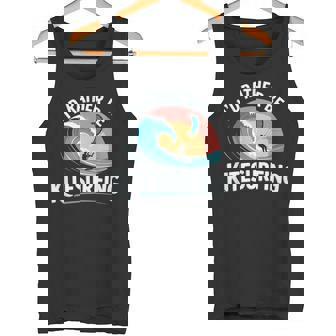 I'd Rather Be Kitesurfing Wave Sunset Tank Top | Mazezy