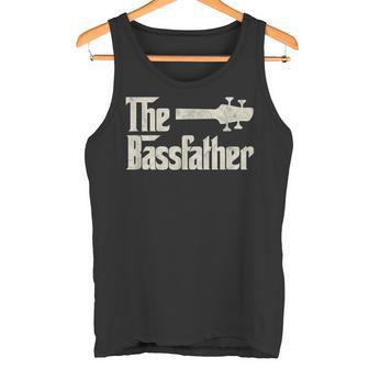 Il Bassfather Bassfather Distressed Bass Player Dad Fathers Day Canotta - Novitaregali