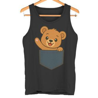 Illustration De Poche Avec Motif Ours En Peluche Débardeur e - Cadeauxyz