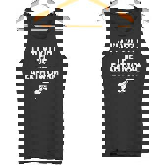 I’m With The Earthworm Halloween Matching Costume Earth-Worm Tank Top | Mazezy