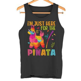 I'm Just Here For The Pinata Mexican Party Tank Top | Mazezy