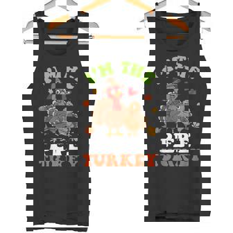 I'm The Pepe Turkey Cute Thanksgiving With Fall Leaves Love Tank Top | Mazezy