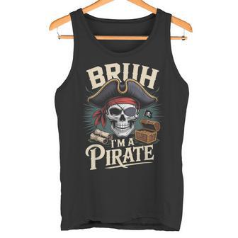 I'm A Pirate Skeleton Freeboater Boating Boat Captain Pirate Tank Top | Mazezy