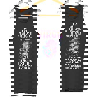 I'm A Virgo Zodiac Sign Virgo Horoscope Virgo Birthday Tank Top | Mazezy