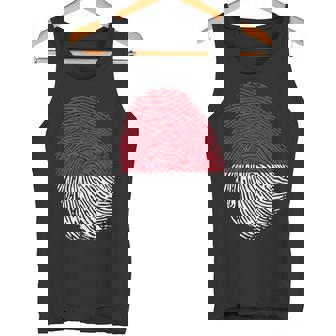 Indonesia It's In My DNA Indonesia Fingerprint Tank Top | Mazezy