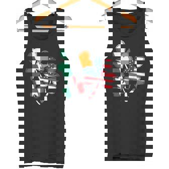 Irish Italian American Flag Ireland Italy St Patrick's Day Tank Top | Mazezy