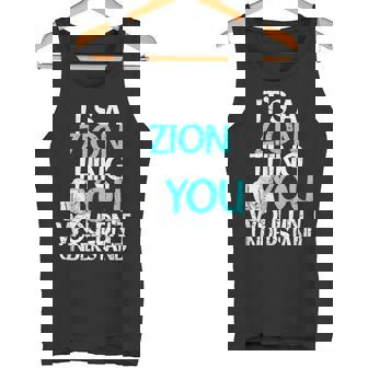 メンズ It's A Zion Thing You Wouldn't Understand タンクトップ - Kawaiitshirt